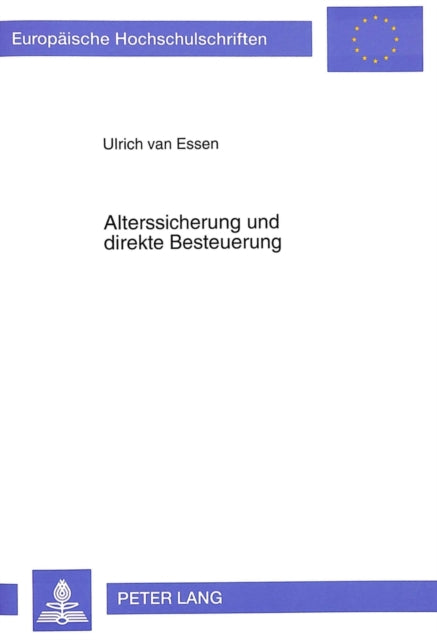 Book cover of: Alterssicherung und direkte Besteuerung