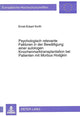 Book cover of: Psychologisch relevante Faktoren in der Bewaeltigung einer autologen Knochenmarktransplantation bei Patienten mit Morbus Hodgkin