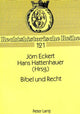 Book cover of: Bibel und Recht
