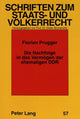 Book cover of: Die Nachfolge in das Vermoegen der ehemaligen DDR