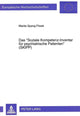 Book cover of: Das «Soziale Kompetenz-Inventar fuer psychiatrische Patienten» (SKIPP)