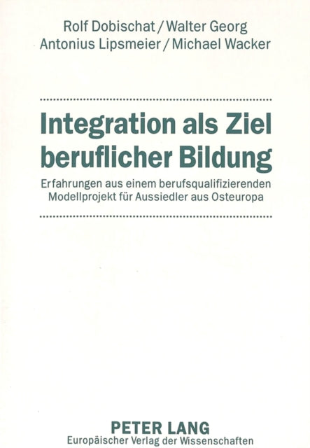 Book cover of: Integration als Ziel beruflicher Bildung