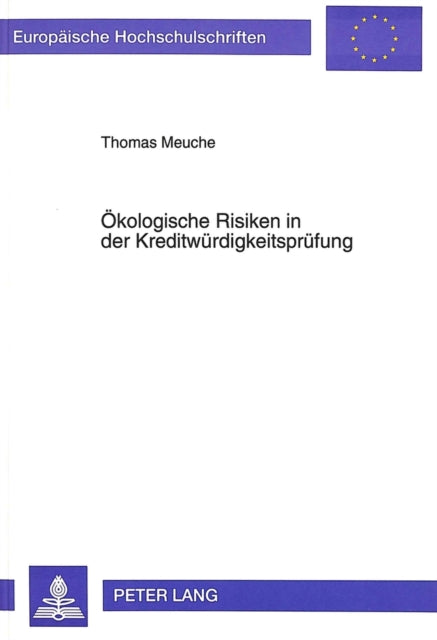 Book cover of: Oekologische Risiken in Der Kreditwuerdigkeitspruefung