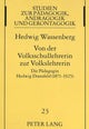 Book cover of: Von der Volksschullehrerin zur Volkslehrerin