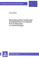 Book cover of: Sprachbewutheit funktionaler AnalphabetInnen am Beispiel ihrer Aeuerungen zu Verschriftungen. By: Anne Börner