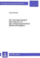 Book cover of: Der Vermoegensbegriff beim Betrug und das verfassungsrechtliche Bestimmtheitsgebot
