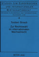 Book cover of: Zur Rechtswahl im internationalen Wechselrecht