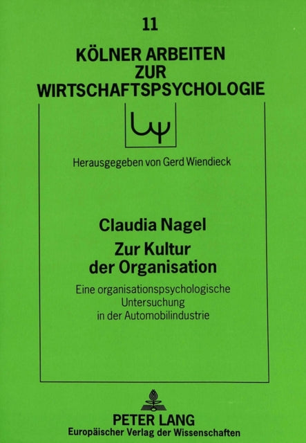 Book cover of: Zur Kultur der Organisation