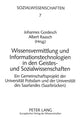 Book cover of: Wissensvermittlung und Informationstechnologien in den Geistes- und Sozialwissenschaften