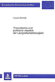 Book cover of: Theoretische und politische Aspekte der Langzeitarbeitslosigkeit