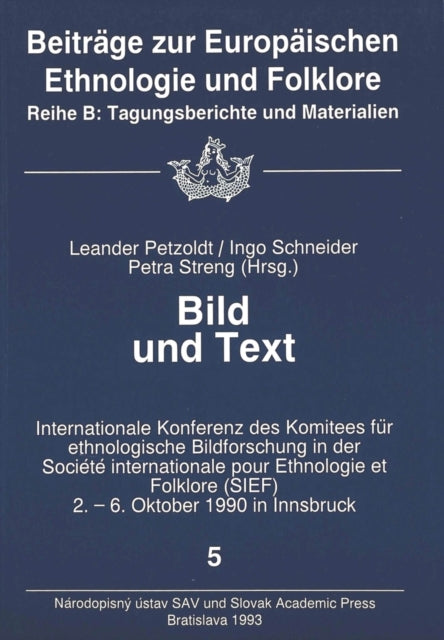 Book cover of: Bild und Text. By: International Society for Ethnology and Folklore