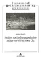 Book cover of: Studien zur Siedlungsgeschichte Attikas von 950 bis 400 v. Chr.