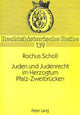 Book cover of: Juden und Judenrecht im Herzogtum Pfalz-Zweibruecken