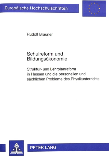 Book cover of: Schulreform und Bildungsoekonomie