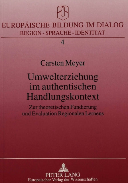 Book cover of: Umwelterziehung im authentischen Handlungskontext