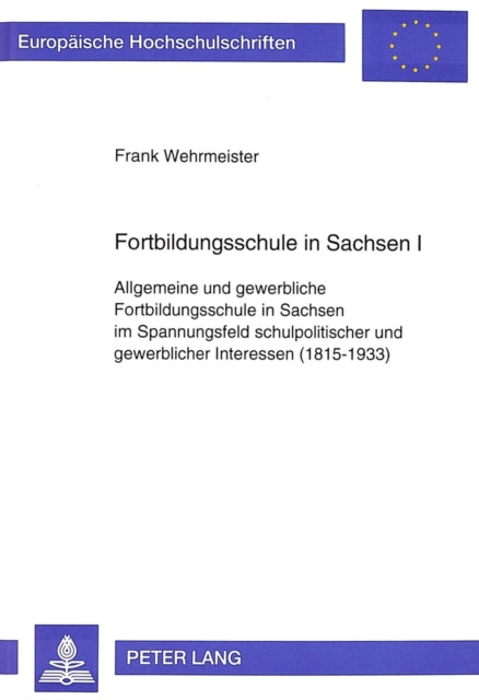 Book cover of: Fortbildungsschule in Sachsen I
