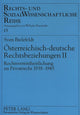 Book cover of: Oesterreichisch-deutsche Rechtsbeziehungen II