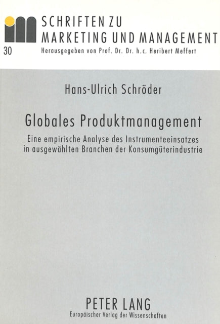 Book cover of: Globales Produktmanagement