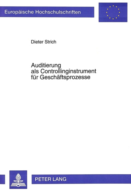 Book cover of: Auditierung als Controllinginstrument fuer Geschaeftsprozesse