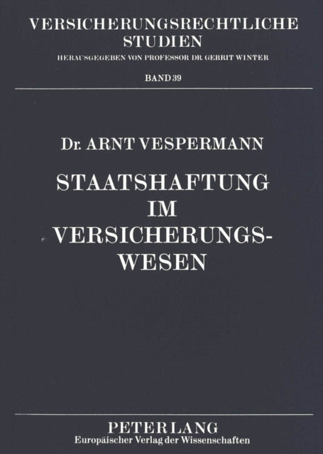 Book cover of: Staatshaftung im Versicherungswesen