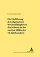 Book cover of: Einfuehrung Der Allgemeinen Wechselfaehigkeit in Der Schweiz in Der Zweiten Haelfte Des 19. Jahrhunderts. By: Dorothea Riedi Hunold