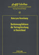 Book cover of: Bestimmungsfaktoren Der Vertragsforschung in Deutschland. By: Katarzyna Haverkamp
