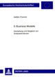 Book cover of: E-Business Modelle. By: Steffen Püschel