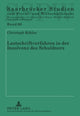 Book cover of: Lastschriftverfahren in Der Insolvenz Des Schuldners. By: Christoph Köhler
