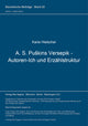 Book cover of: A. S. Puskins Versepik - Autoren-Ich und Erzaehlstruktur. By: Karla Hielscher