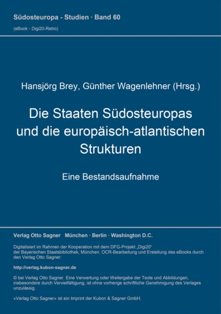 Book cover of: Die Staaten Suedosteuropas und die europaeisch-atlantischen Strukturen. Eine Bestandsaufnahme