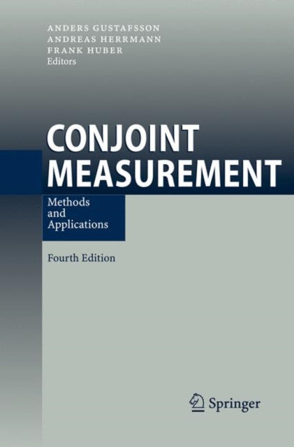 Book cover of: Conjoint Measurement. By: Anders Gustafsson