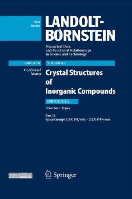 Book cover of: Space Groups (135) P42/mbc – (123) P4/mmm. By: Pierre Villars