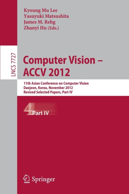 Book cover of: Computer Vision -- ACCV 2012. By: Kyoung Mu Lee