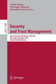 Book cover of: Security and Trust Management. By: Audun Jøsang