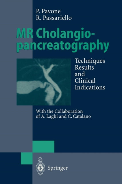 Book cover of: MR Cholangiopancreatography. By: Paolo Pavone