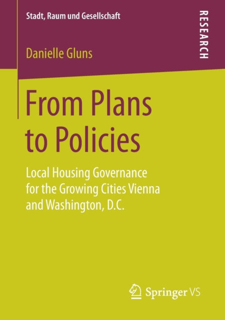 Book cover of: From Plans to Policies. By: Danielle Gluns