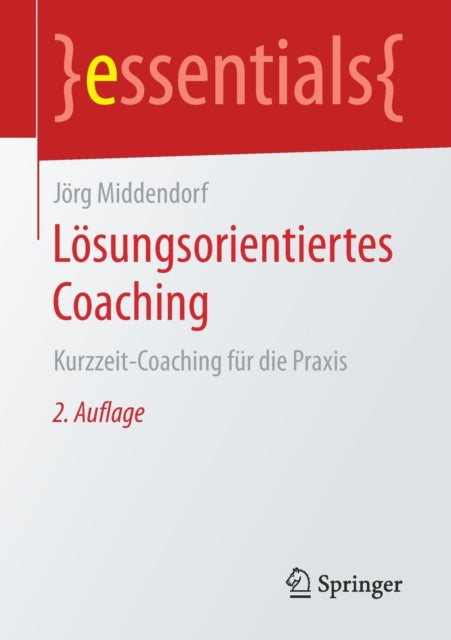 Book cover of: Losungsorientiertes Coaching. By: Jörg Middendorf