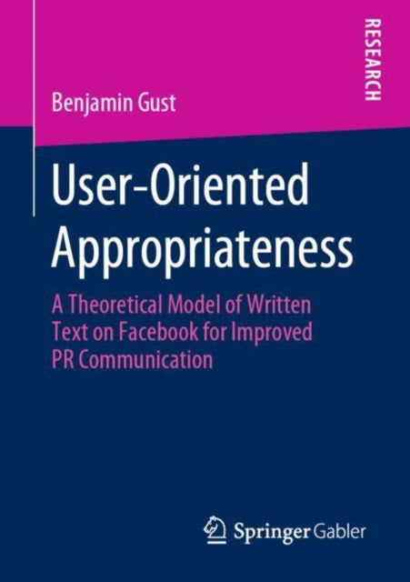 Book cover of: User-Oriented Appropriateness. By: Benjamin Gust
