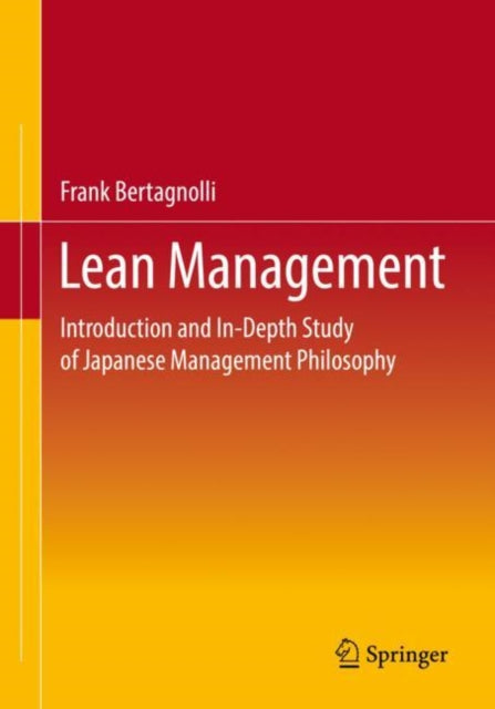 Book cover of: Lean Management. By: Frank Bertagnolli