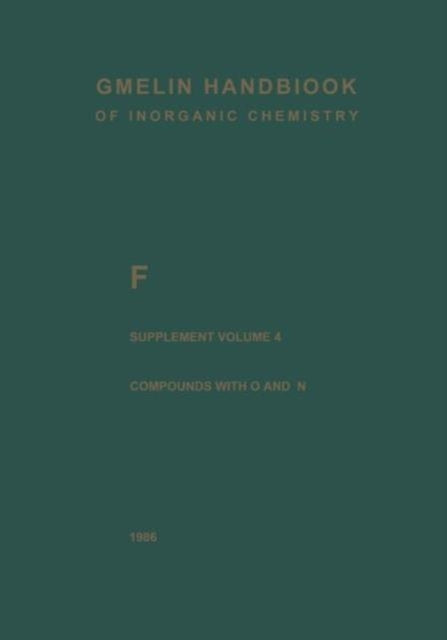 Book cover of: F Fluorine. By: Peter Merlet