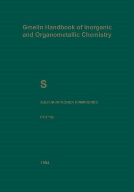 Book cover of: S Sulfur-Nitrogen Compounds. By: Norbert Baumann