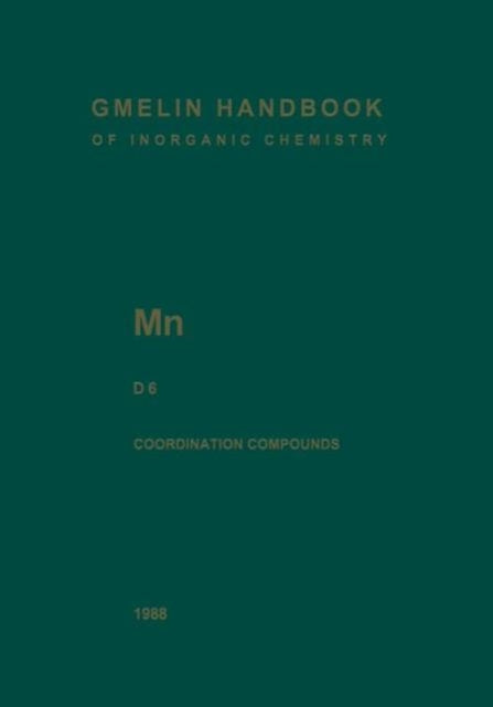 Book cover of: Mn Manganese. By: Ursula Hettwer