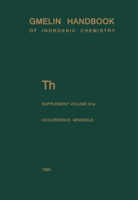 Book cover of: Th Thorium. By: Wolfgang Töpper
