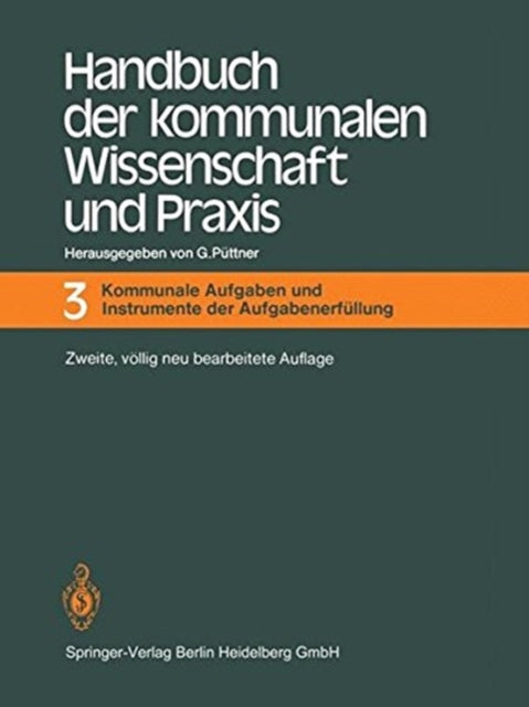 Book cover of: Handbuch der kommunalen Wissenschaft und Praxis. By: Günter Püttner