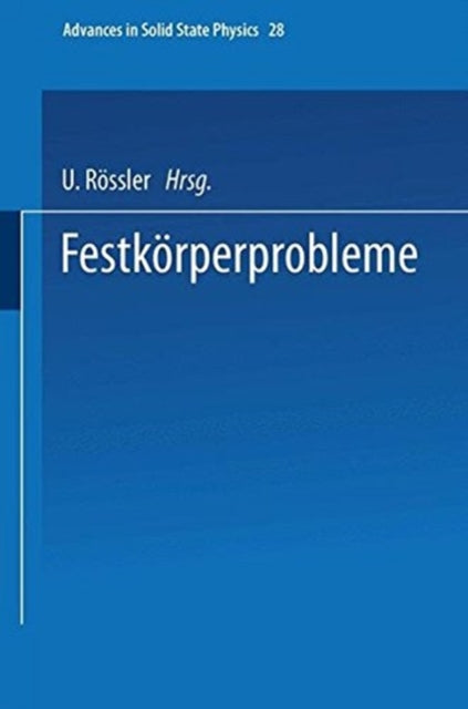 Book cover of: Festkorperprobleme. By: U. Rossler