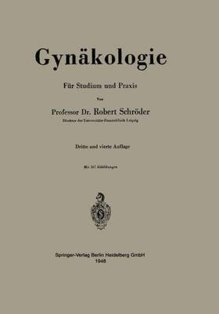 Book cover of: Gynakologie. By: Robert Schröder
