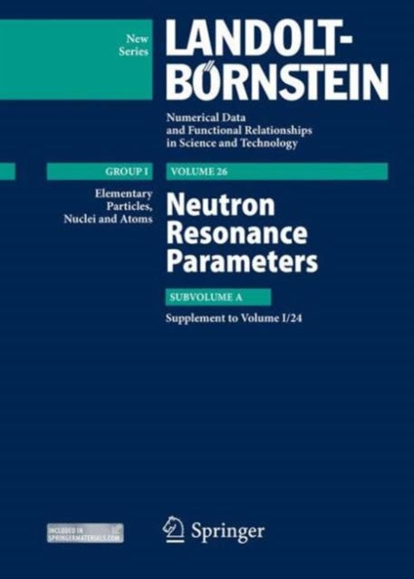 Book cover of: Neutron Resonance Parameters. By: Herwig Schopper