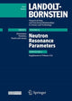 Book cover of: Neutron Resonance Parameters. By: Herwig Schopper