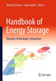 Book cover of: Handbook of Energy Storage. By: Michael Sterner