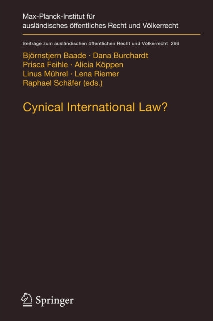 Book cover of: Cynical International Law?. By: Björnstjern Baade